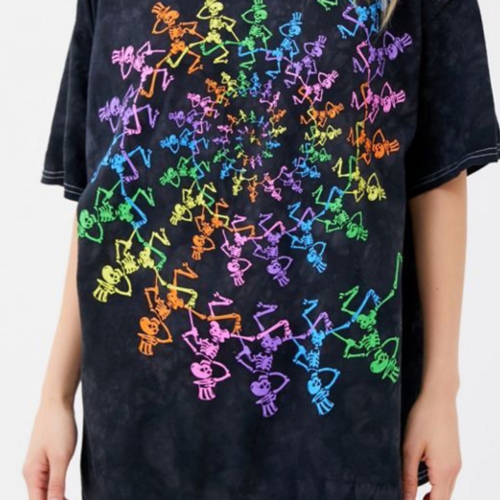 Urban Outfitters Grateful Dead Spiral Oversized T-Shirt